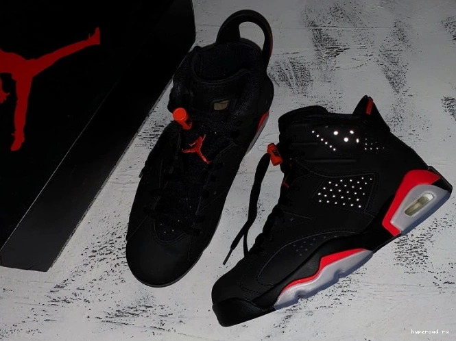 OG 384664-060 Black Jordan 6 Retro Infrared Air 0729